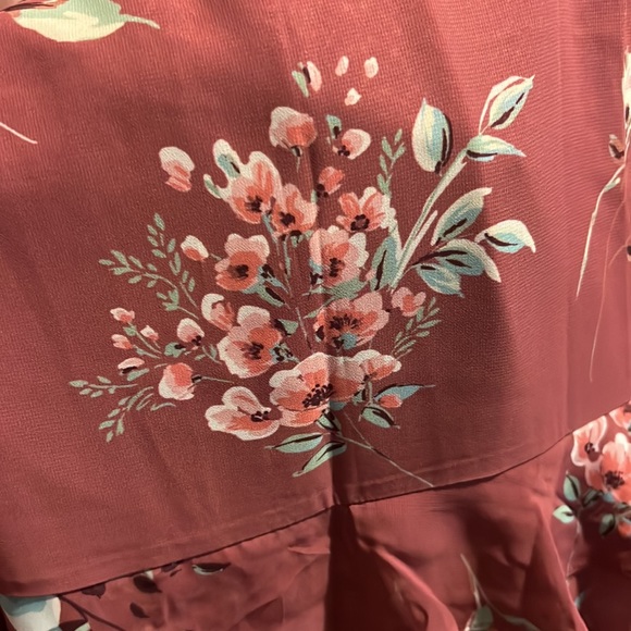 Red Floral Maxi Skirt - Picture 4 of 7